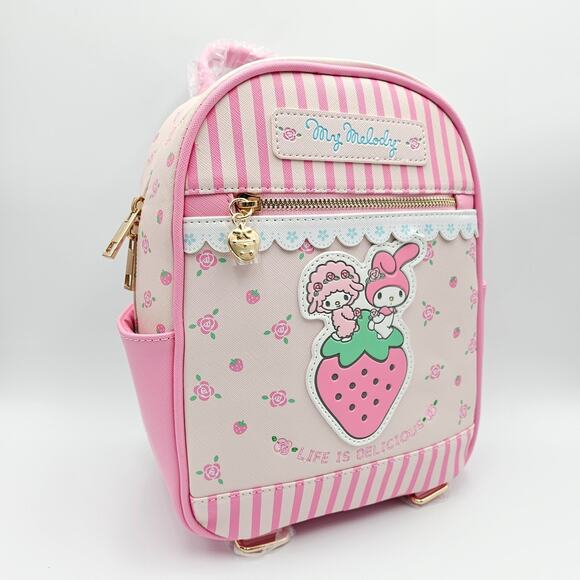 Sanrio My Melody and My Sweet Piano Strawberry Pink Mini Backpack Bag New main image 5